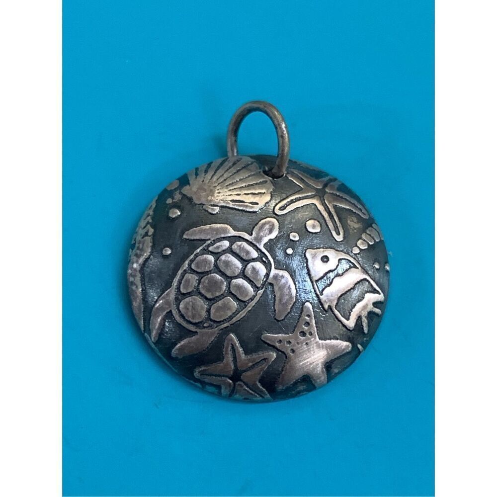Sea Life Sterling Silver Jewelry Charm Pendant #ocean